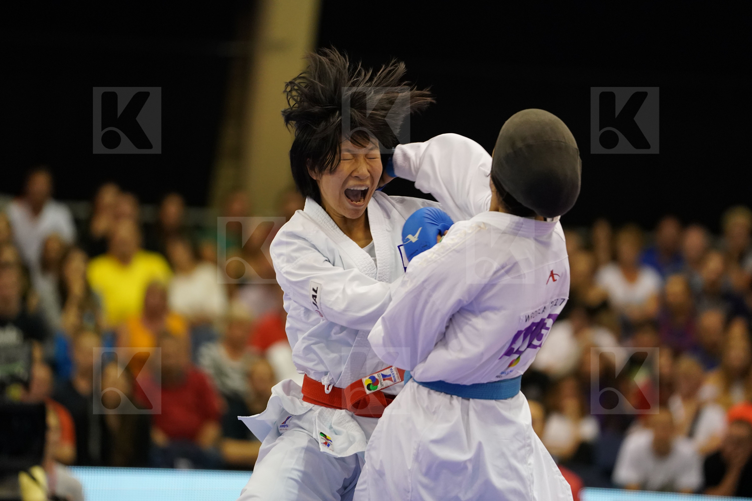 Algeria Besbes Lydia Female Kumite -50kg Japan Miyahara Miho